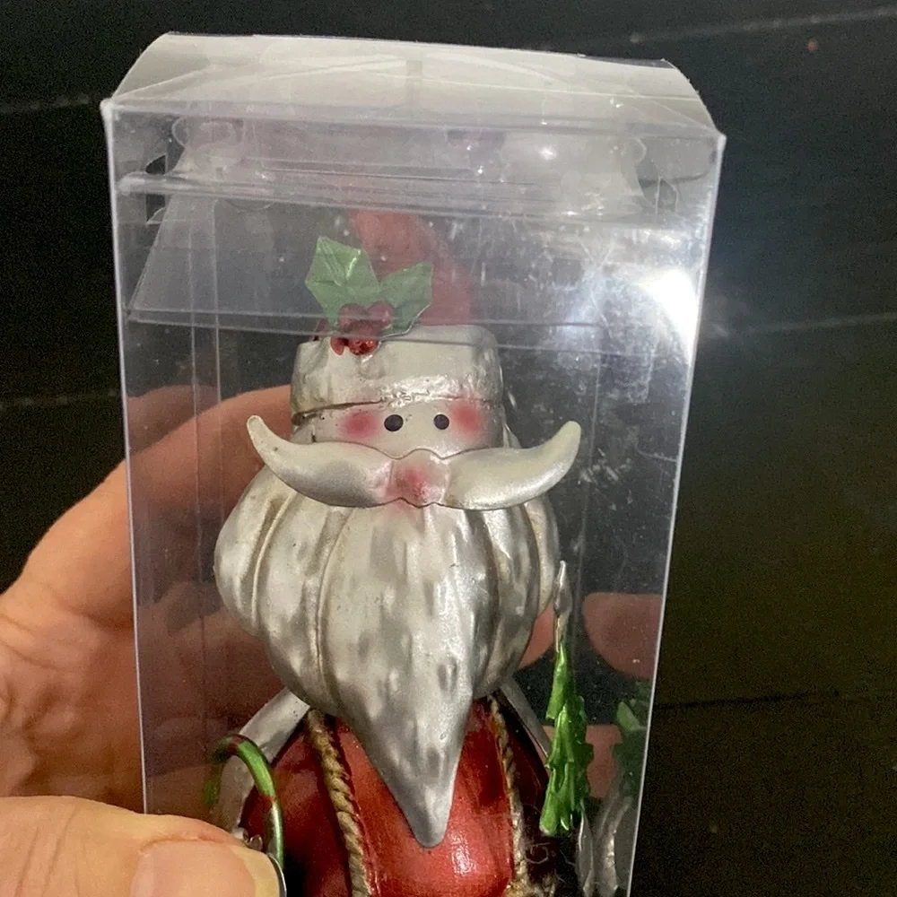 NWT Pier 1 Christmas Santa Wine Bottle Stopper Holiday New